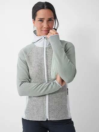 ORTOVOX | Damen Fleecejacke Classic Knit Hoodie | hellgrau